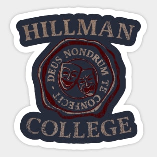 Hillman College 1881 Sticker